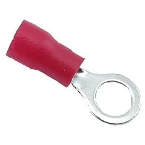 Terminal Argolla 5mm Rojo 22-18AWG