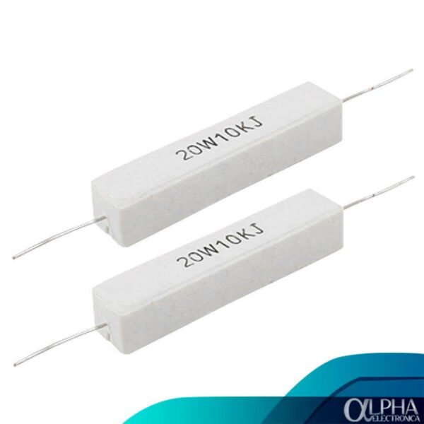 Resistencia de 10 Ohm 20W