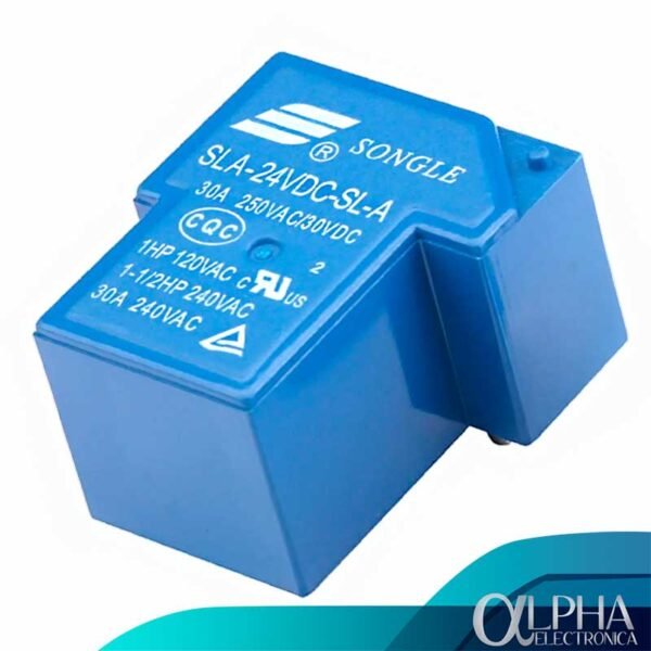 Relé Tipo T de 24V 30A – 5 pines