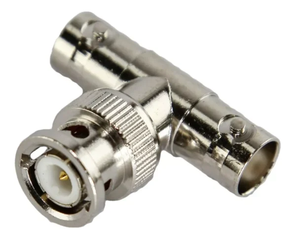 Adaptador BNC Macho a 2 BNC Hembra