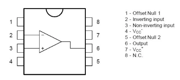 TL081 - Amplificador Operacional Jfet - Imagen 2