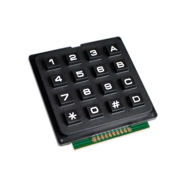 Teclado Matricial 4x4, 16 Teclas Negras