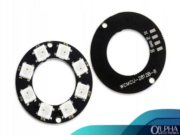Anillo Neopixel, 8 Leds WS2812 - Imagen 2