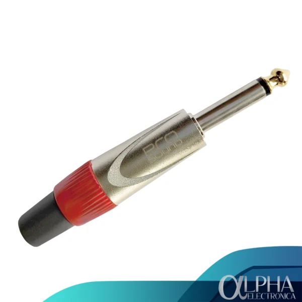 Plug 1/4" Mono Punta Dorada - Prosound - Imagen 2