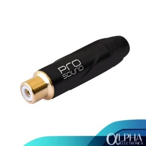 Conector rca hembra metal negro marca ProSoud