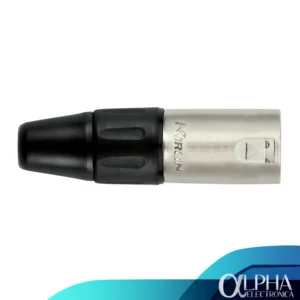 Conector XLR macho gris marca Kirlin