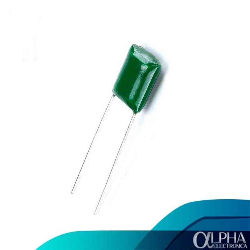 Capacitor de Poliéster de 47nF 250V - 473 | Electrónica Alpha Guatemala