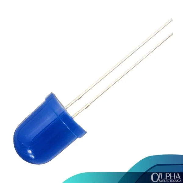 Led de 10mm Azul Difuso