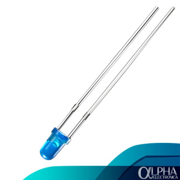 Led de 3mm Azul Difuso
