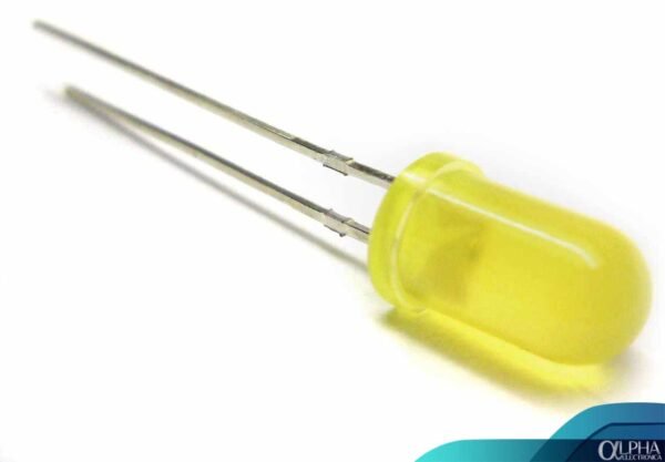 Led de 5mm Amarillo Difuso