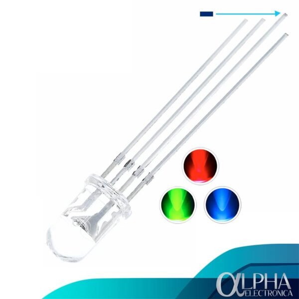 Led RGB Cátodo Común de 5mm