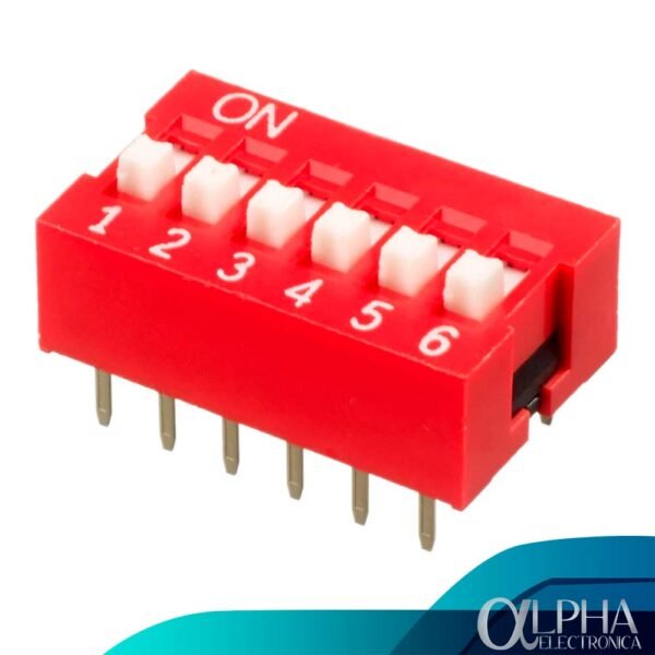 Dip Switch de 6 posiciones