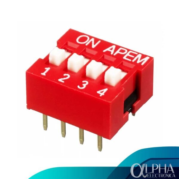 Dip Switch de 4 posiciones