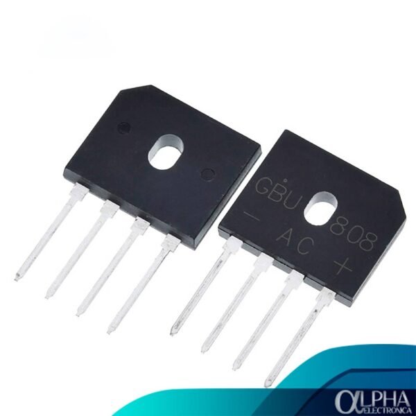 GBU808 - Puente Rectificador de 8A - Imagen 2