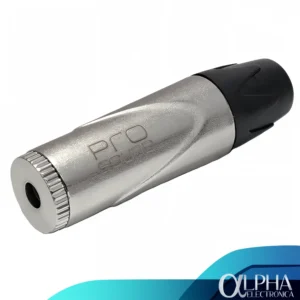 Jack 3.5mm stereo metal negro marca prosund