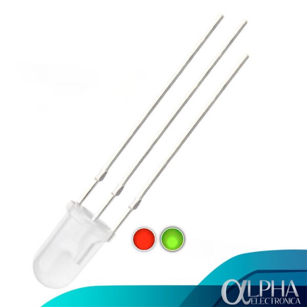 Led de 5mm Bicolor Rojo / Verde