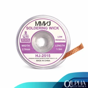 Malla de cobre trenzada para desoldar de 2.5 mm y 1.5 metros