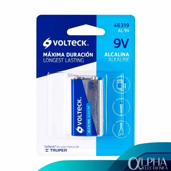 Batería 9V Alcalina Volteck - Imagen 2