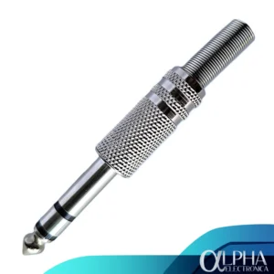 Plug 1/4" stereo metal 6.3mm