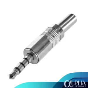 Plug 3.5mm stereo + micrófono trrs 4 polos de metal