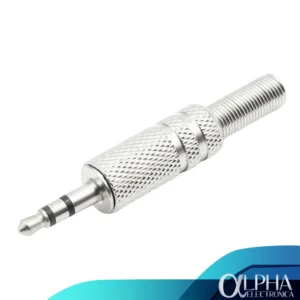 Plug 3.5mm stereo trs de metal