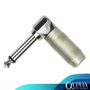 Plug 1/4" Mono a 90 grados Perla - Kirlin