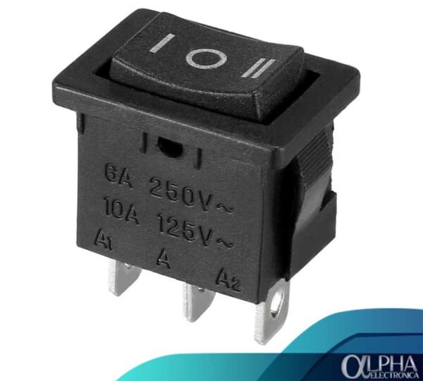 Switch Rocker ON-OFF-ON 10A 125V