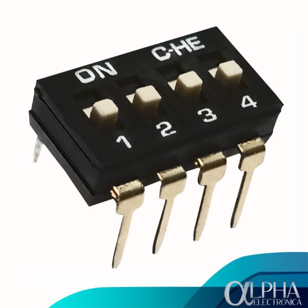 Dip Switch de 4 posiciones tipo IC