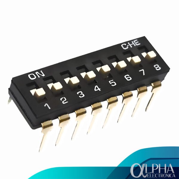 Dip Switch de 8 posiciones tipo IC