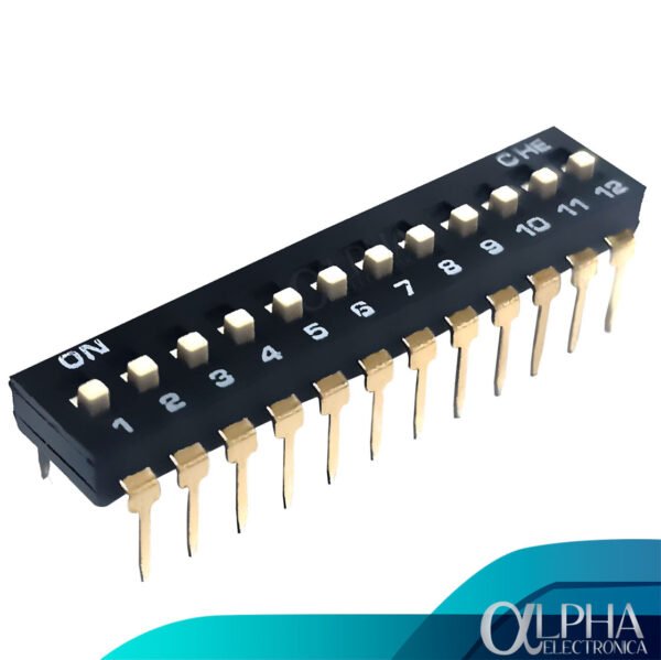 Dip Switch de 12 posiciones tipo IC