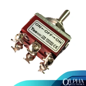 Switch de palanca 6 pines on-off-on 20a 125v