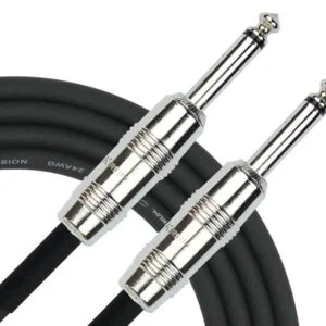 Cable Para Instrumento Plug a Plug 1/4" Metal de 10M Negro Kirlin