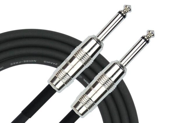 Cable Para Instrumento de Plug 1/4 a Plug 1/4 mono Metal de 6M Kirlin