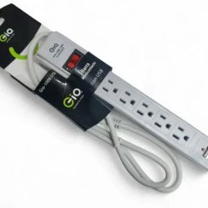 Regleta de 6 Tomas Con Puerto USB