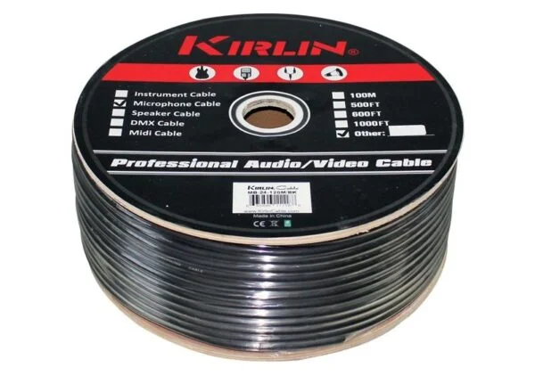 Rollo de Cable Delgado Para Señal de Audio Estéreo Kirlin