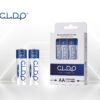 2 Pares de Baterías AA Recargable USB-C de 2000mAh