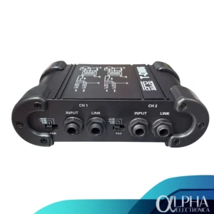 Caja directa pasiva de 2 canales ProSound, vista de entradas