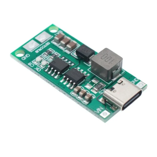 Módulo BMS 2S 4A y Cargador de Batería con USB Tipo C