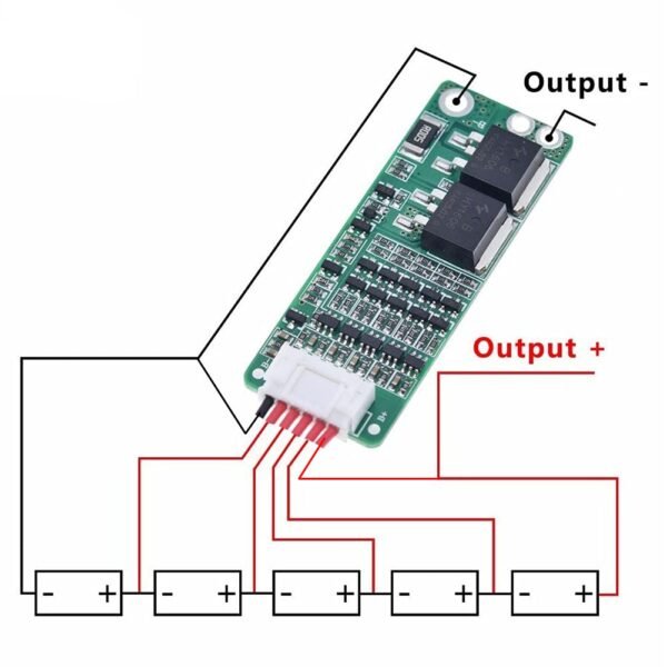 Módulo BMS Protector de Baterías 5S 15A - Imagen 3
