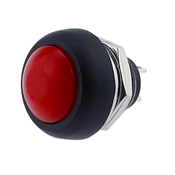 Pulsador PBS-33B Rojo de 2 Pines