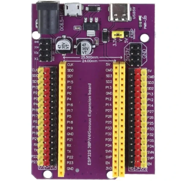 Placa de Expansión I/O Para ESP32 de 38 Pines - Imagen 2