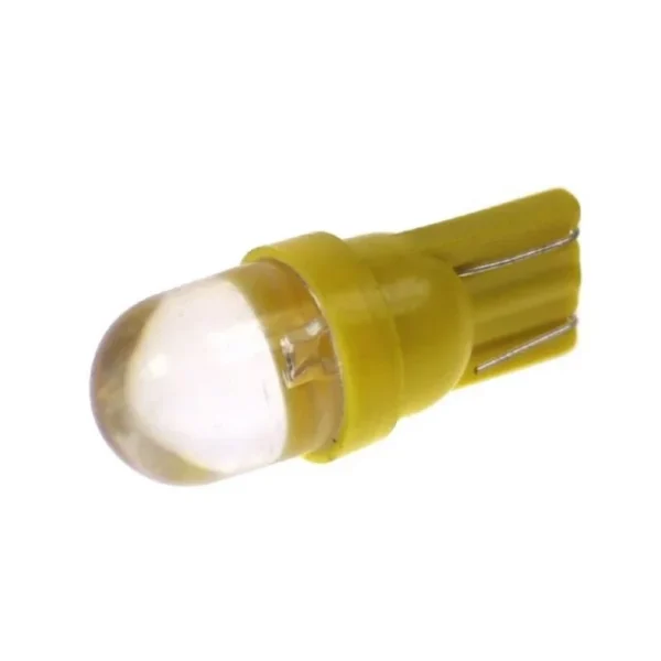 Led Amarillo 10mm de 12V Con Base