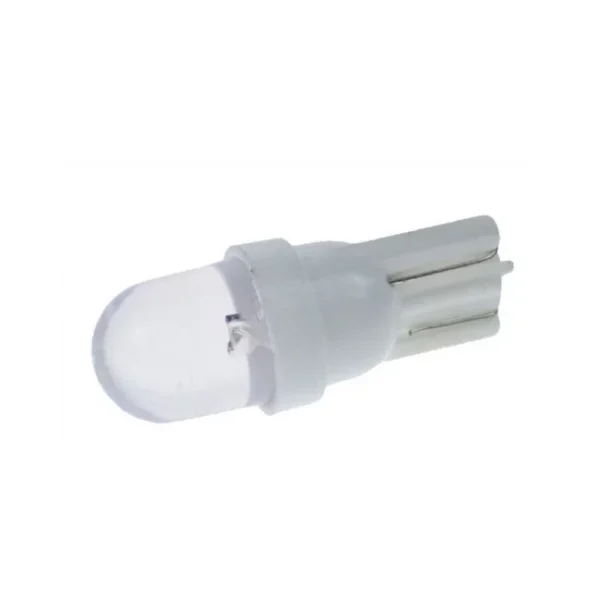 Led Blanco 10mm de 12V Con Base