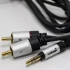 Cable Plug 3.5mm Estéreo a 2 Plug RCA Metalicos 1.8M Audiopipe - Imagen 2