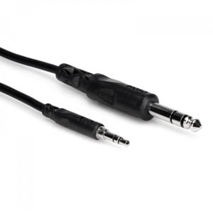 Cable Plug 3.5mm Stereo a Plug 1/4" Stereo 1.8M Negro