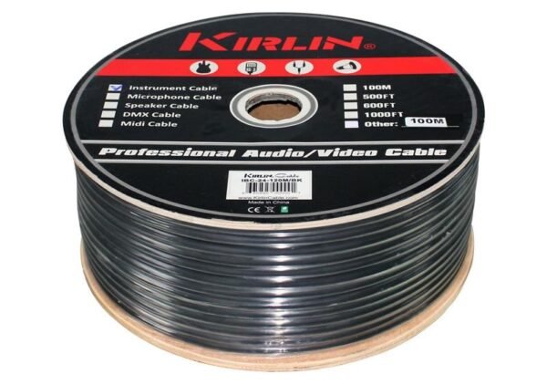Bobina de Cable Para Instrumento Negro Kirlin