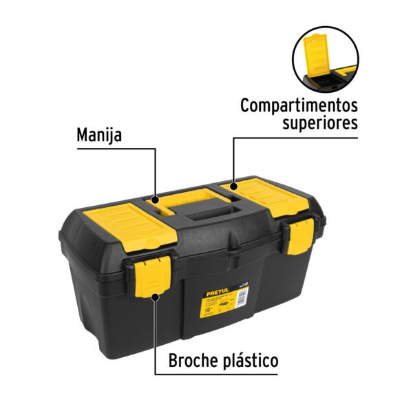 Caja Para Herramienta de 19" Con Compartimentos, Pretul - Imagen 2