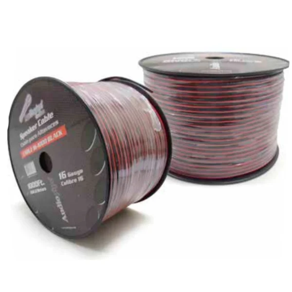 Rollo de Cable Para Bocina 18AWG Rojo-Negro Audiopipe