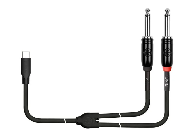 Cable de USB Tipo C a Doble Plug 1/4” Mono - Kirlin