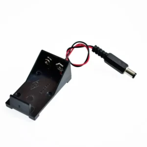Porta Batería para Batería de 9V con Plug DC